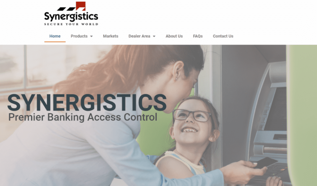 Synergistics new website snip