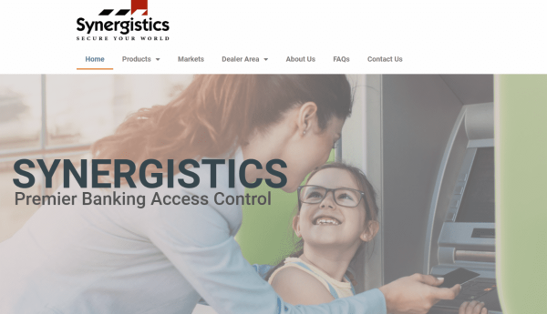 Synergistics new website snip